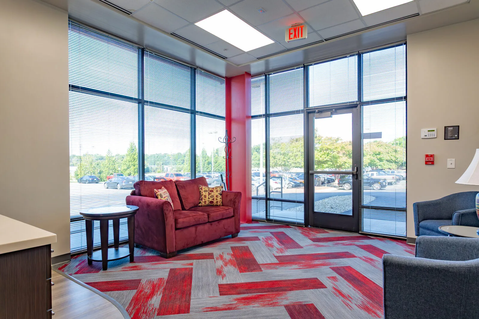 Tenant lounge inside Causey Aviation's KGSO facility